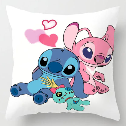 Anime Disney Stitch Double-Sided Print Pillowcase – Kawaii Stitch Pillow for Kids’ Room Decoration & Gifts