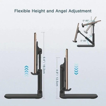 High-Quality Desktop Tablet Holder - Foldable and Extendable Support Desk Mobile Adjustable Phone Holder Stand