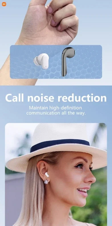 Xiaomi Wireless Bluetooth Earphones – In-Ear Noise-Reducing, Waterproof Sports Headphones for Android, iOS & PC with Long Battery Life