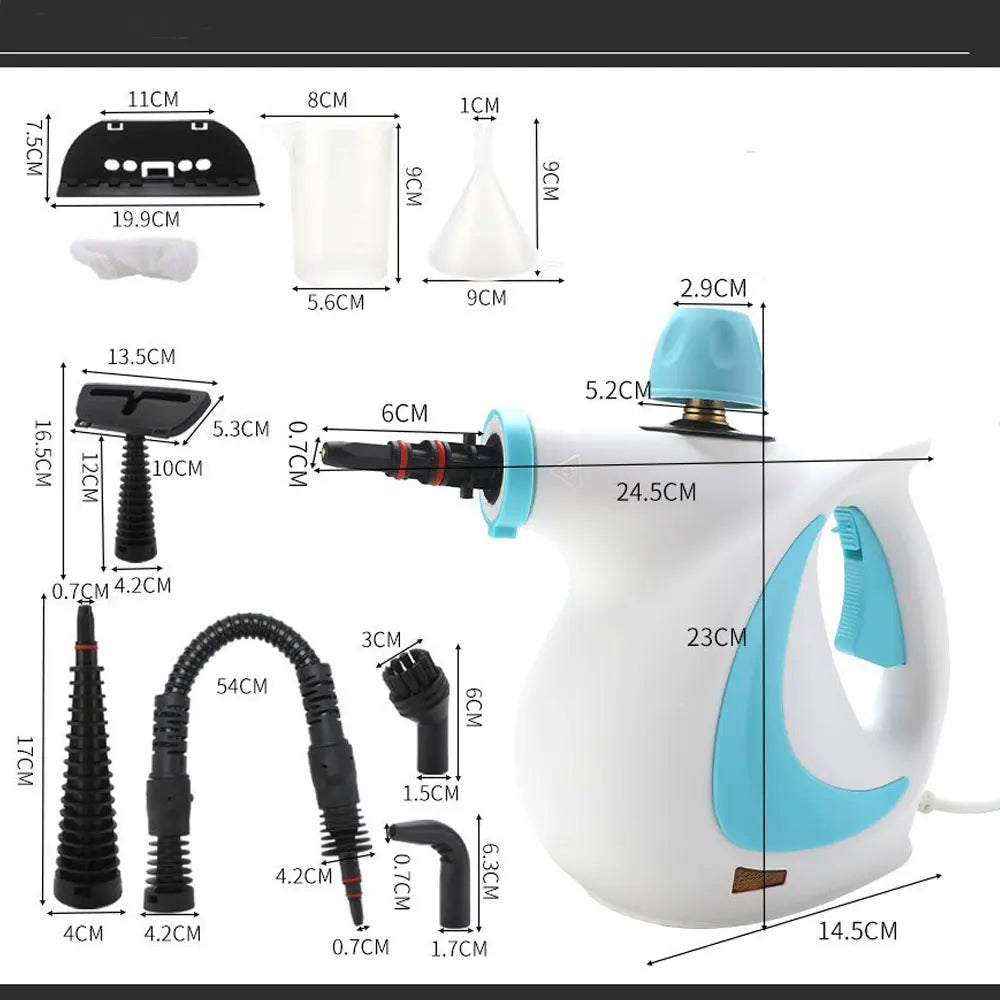 Portable High-Temperature Steam Cleaner for Home, Kitchen, and Car – Handheld Steamer with EU/US Plug