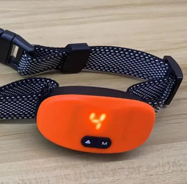 LED Anti-Bark Dog Training Collar with Sound & Vibration Modes Adjustable Bark Control for Small, Medium & Large Dogs Rechargeable Pet Training Accessory