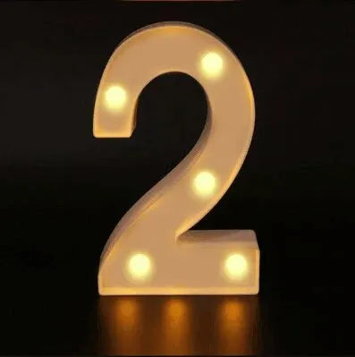 Luminous LED Number & Letter Lamp – Alphabet Decorative Night Light for Home, Wedding, Birthday & Party Decoration