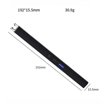 Windproof Pulse Arc USB Lighter — Electronic Electric Igniter with Safety Lock & Battery Display for BBQ & Kitchen