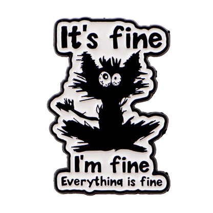 Cute Cat Enamel Pin — Cartoon Animal Lapel Brooch for Backpacks, Cosplay & Kids Gifts