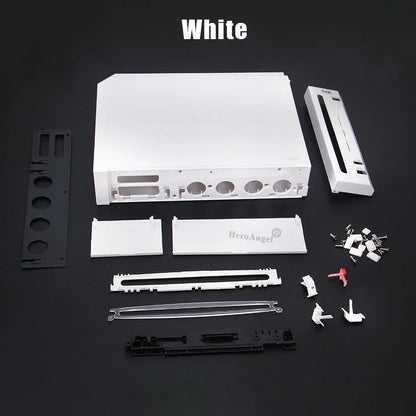 11 Colors Replacement Full Case Cover for Wii Game Console – Black, White, Blue, Transparent Housing Shell with Buttons & Retail Packing