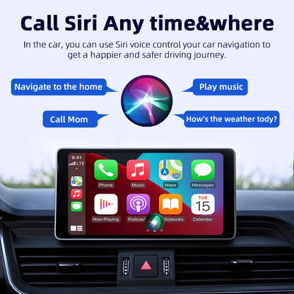 JMCQ Mini Wireless CarPlay and Android Auto Adapter - Wired to Wireless Box for Toyota, Mazda, Nissan, Suzuki, Kia, Ford, Skoda, Hyundai
