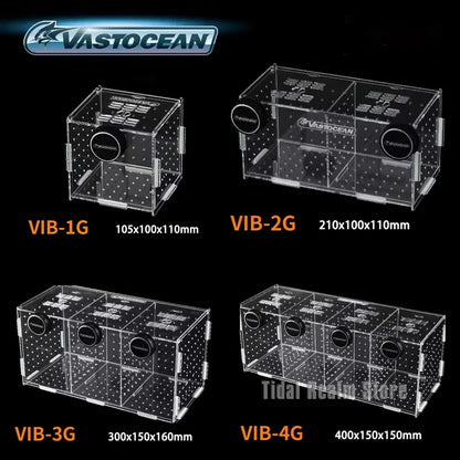 Magnetic Acrylic Fish Breeding & Isolation Box, Aquarium Hatchery Tank Divider with Combined Design for Safe Fish Separation & Care
