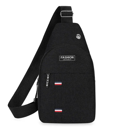 Men's Chest Bag - One Shoulder Crossbody with Large Capacity, Outdoor Sports and Leisure Fashion Small Shoulder Bag