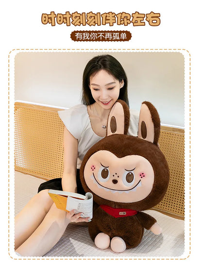 Rabbit Labubu Plush Toy — Cute Cartoon Soft Doll Pillow for Kids Gifts