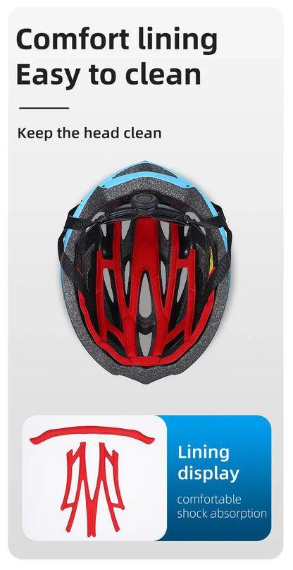 WEST BIKING Ultralight Cycling Helmet - Integrally Molded MTB & Road Bike Racing Helmet for Men & Women, Bicycle Safety Cap