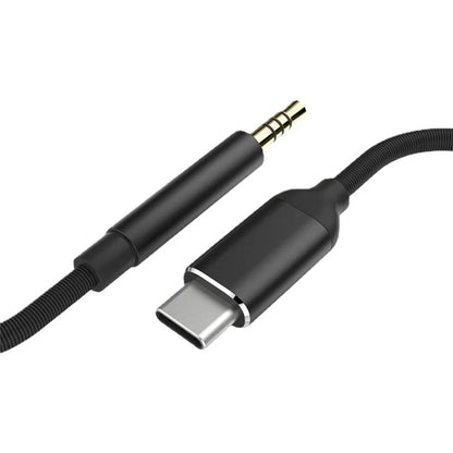 USB-C to 3.5mm Aux Audio Cable — Headphone & Speaker Adapter for Samsung S20/S21/Note 20/Tab S7
