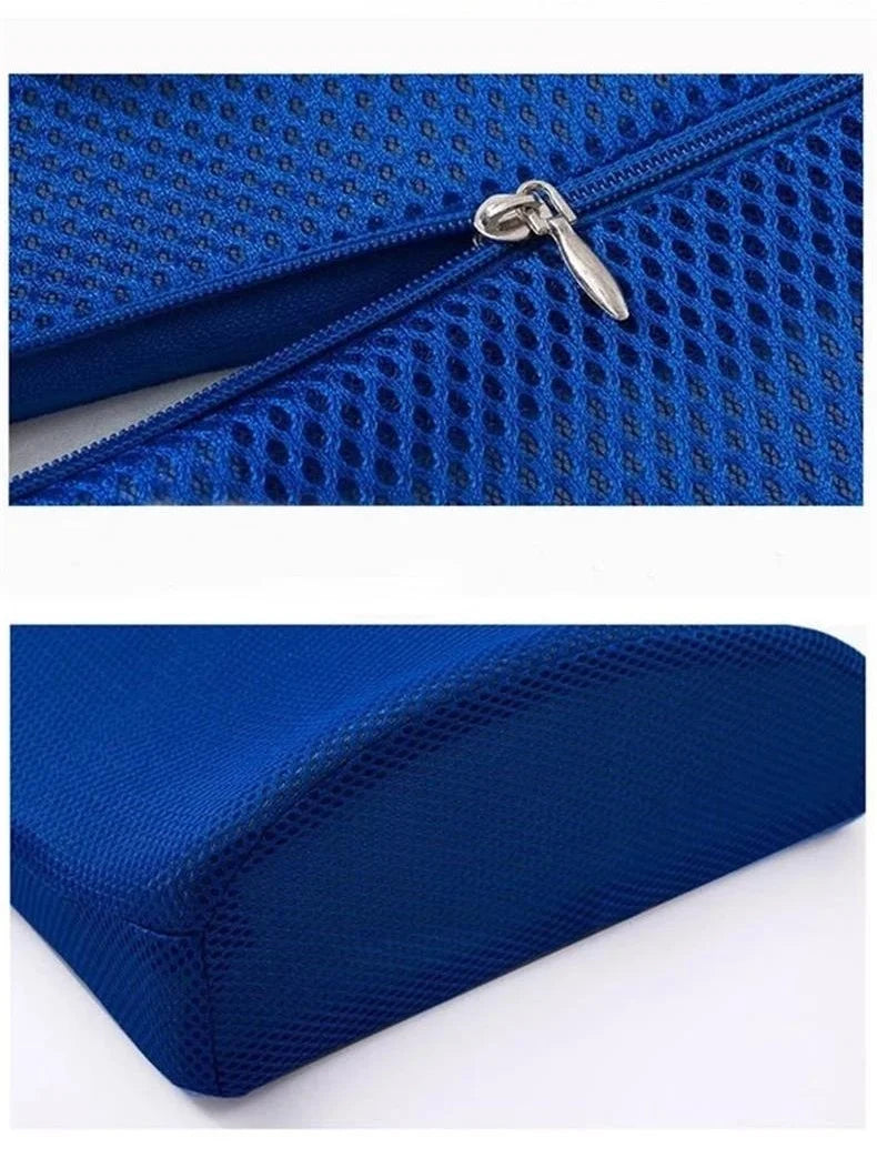 Orthopedic Memory Foam Seat Cushion – Hemorrhoid Relief, Car & Office Chair Lumbar Support, Breathable Pain Relief Pillow