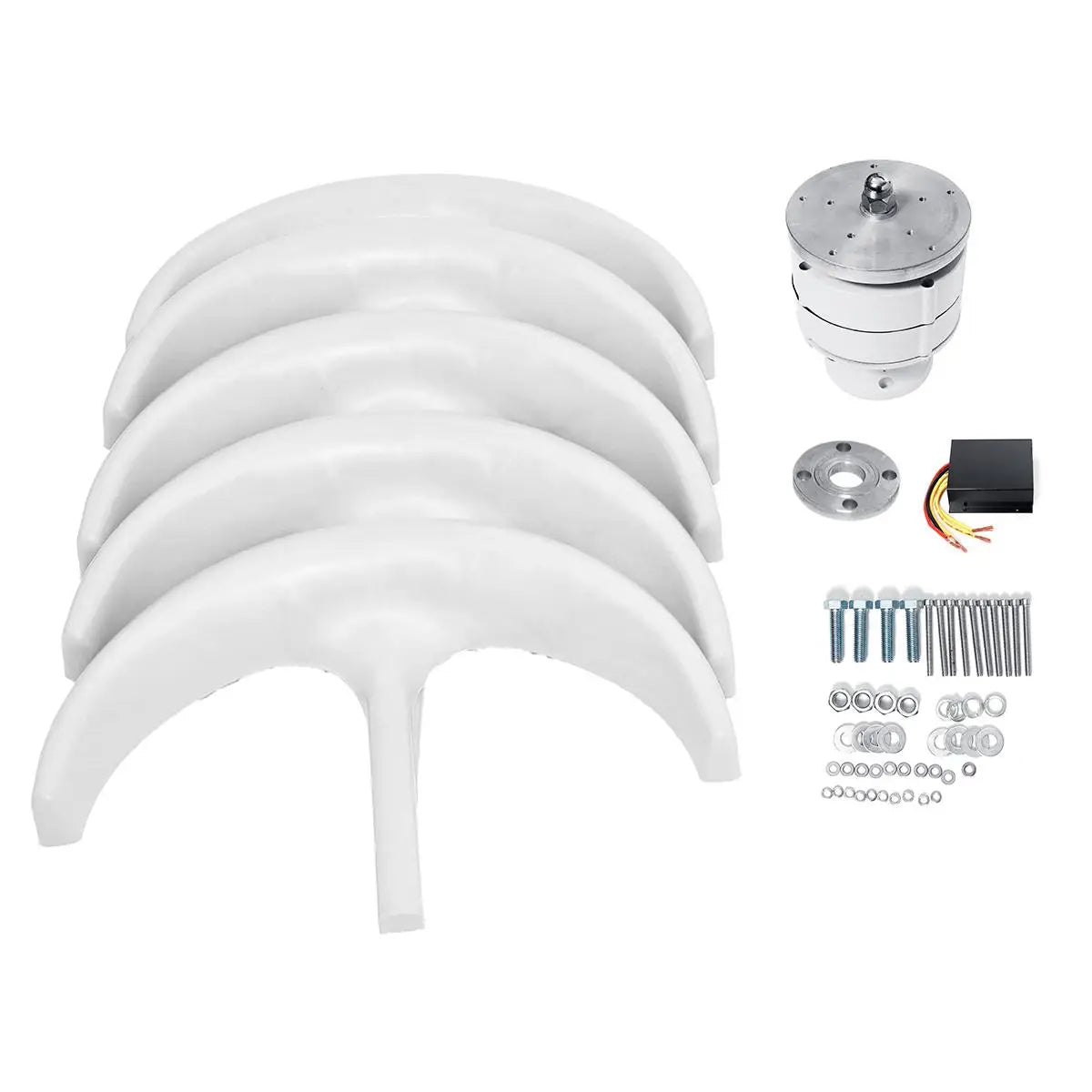 3000W Vertical Wind Turbine – 12V/24V/48V Small Windmill with 220V Output for Home & Farm, Includes MPPT Controller