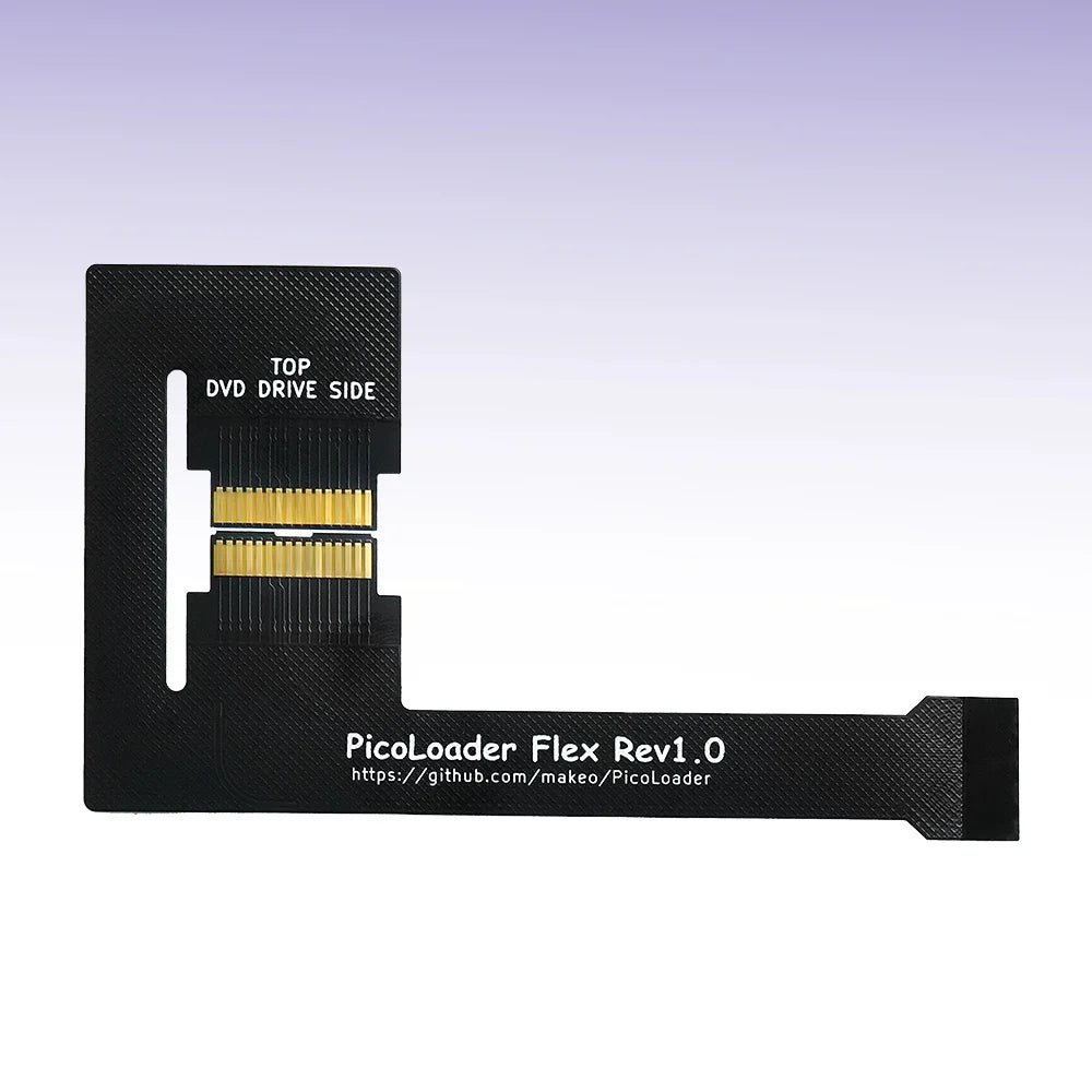 RetroScaler Black PicoLoader Flex Cable – No-Weld SD2SP2/GC2SD SDGecko for Nintendo GameCube Console