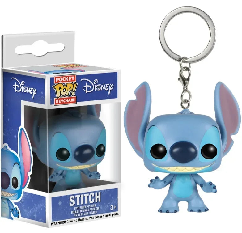 Funko Pocket Pop Keychains 22 Styles – Mickey, Minnie, Donald, Stitch, Angel, Elvis, Lilo & Scrump Vinyl Figure Toys
