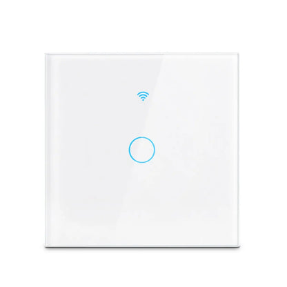 Tuya WiFi Smart Home Switch - US/EU Glass Touch Panel, Voice & Wireless Remote Control Compatible with Alexa & Google Home