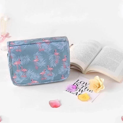 Waterproof Hanging Travel Makeup Bag – Bathroom Cosmetic Organizer for Men & Women