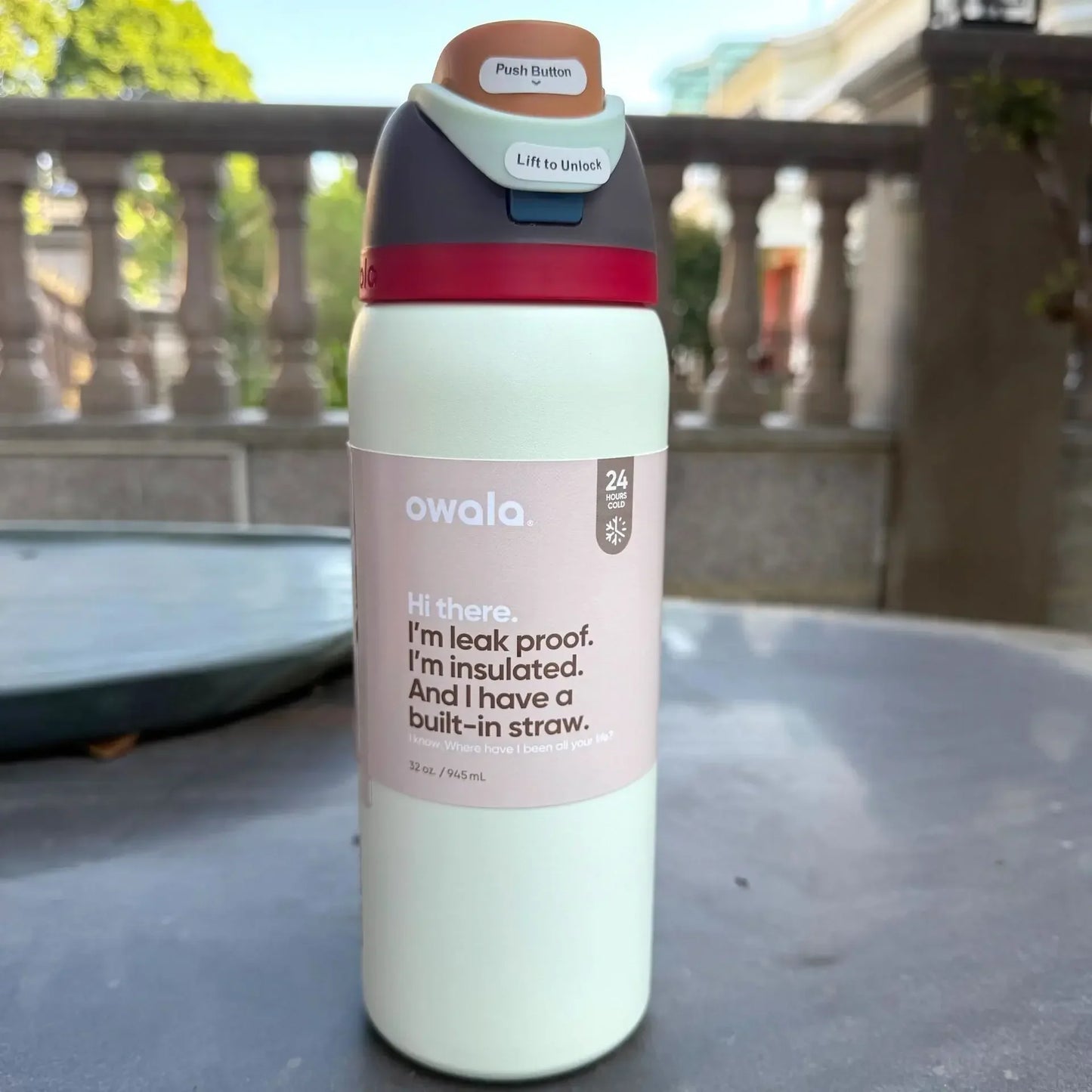 Owala Cup Vacuum Flask – Stainless Steel Thermal Mug for Hot & Cold Drinks, Coffee Tumbler & Thermos