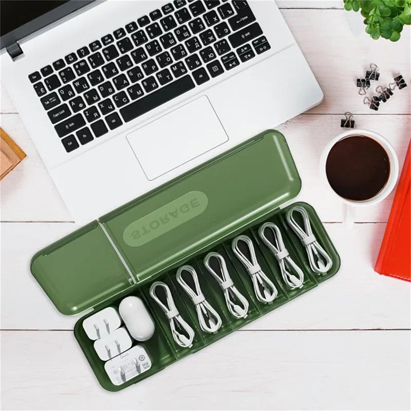 Nordic Cable Management Box – Plug Board Storage Case and Wire Organizer for Router, Socket, and Desktop Accessories