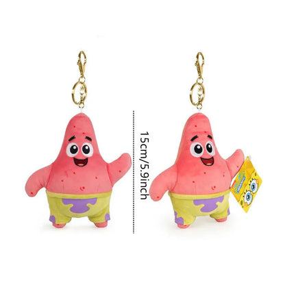 Anime Spongebob SquarePants Plush Toys – Patrick, Squidward, Mr. Krabs & Gary Stuffed Cartoon Toys, Birthday Gift for Kids