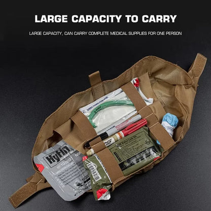 OPHIDIAN Combat Trauma Bag Roll 1 – IFAK Personal First Aid Kit EDC Medical Waist Pack for Airsoft, Hunting & Tactical Gear