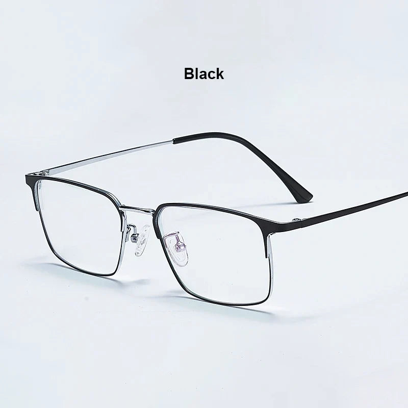Prescription Titanium Eyeglasses - Blue Light Blocking Reading Glasses for Men & Women Myopia Optical Frames