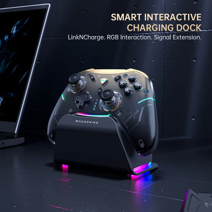 MACHENIKE G5Pro V2 Gaming Controller with Optical Triggers, ABXY Buttons, Hot-Swappable Joystick, 4K Resolution for Switch & PC