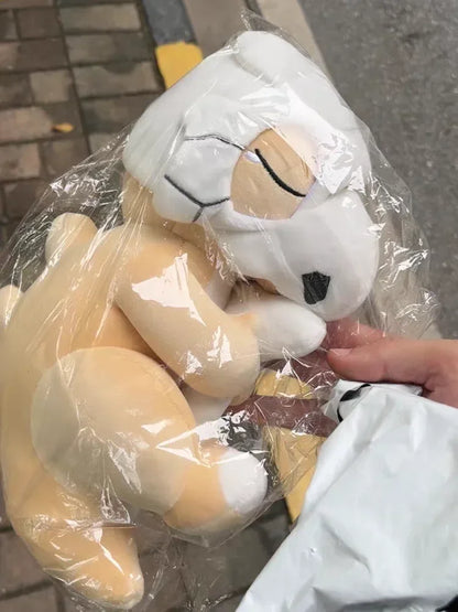 Pokémon Sleep Series Plush Toy - Chikorita Slowpoke Cubone Stuffed Animal Doll Pillow Gift for Anime Fans