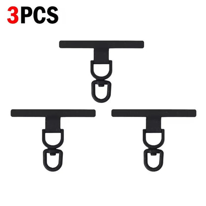 Upgraded 360° Rotatable Metal Phone Tether Tab Clip – Stainless Steel Cellphone Lanyard Patch Safety Connector (1–4 Pcs)