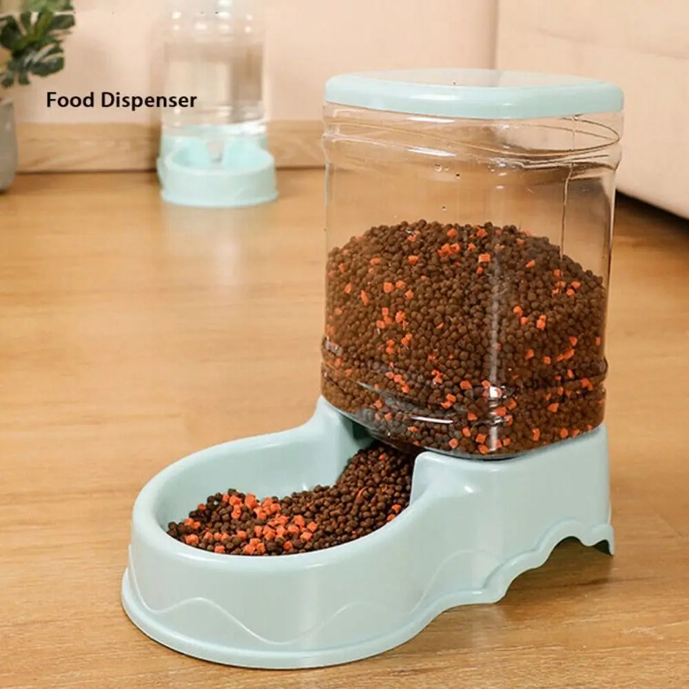 3.8L Automatic Pet Feeder & Water Fountain – Large Cat & Dog Food Dispenser