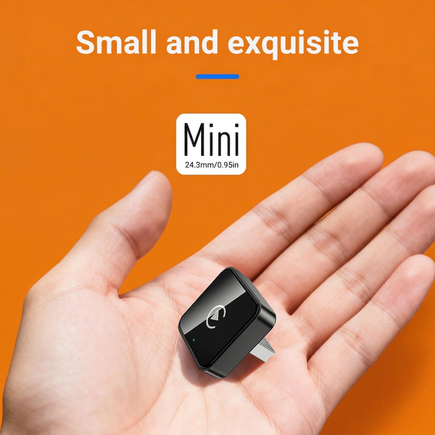 2026 Smart Wireless CarPlay & Android Auto Adapter – Plug & Play Bluetooth WiFi Dongle with OTA Updates for Toyota, Audi, VW & More