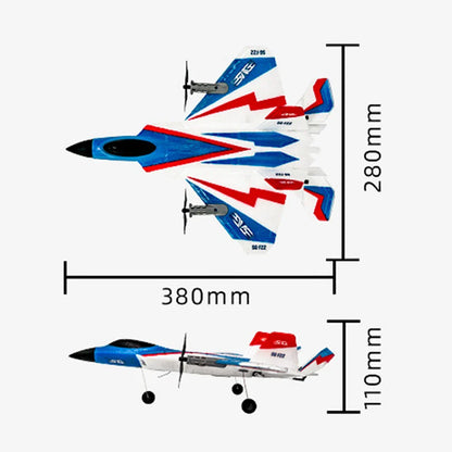 RC F22 Stunt Plane — 2.4G Remote Control 3D Glider Airplane EPP Foam Toy for Kids