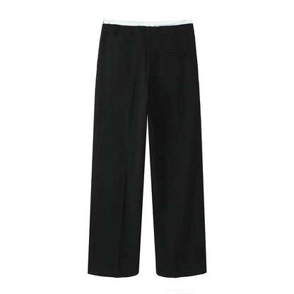 TRAF 2024 Women’s Wide Leg Pants — High Waist Baggy Summer Streetwear Trousers
