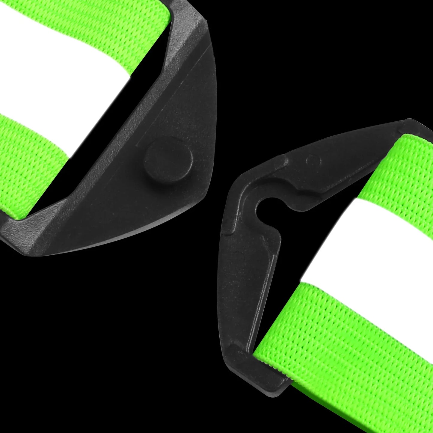 LED Running Vest – USB Rechargeable Reflective Glowing Straps for High Visibility Night Running & Cycling, Elastic Safety Band