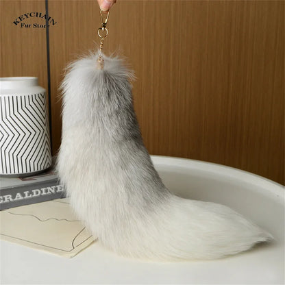 Cute Fluffy Bunny Fur Keychain – Plush Pom Pom Bag Charm and Car Key Ring with Hair Bow