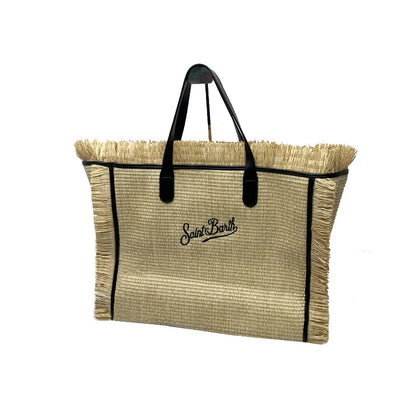 SAINT BARTH Autumn Winter Plush Towel Bag – Women’s Large Capacity Striped Casual Handbag with Tassel