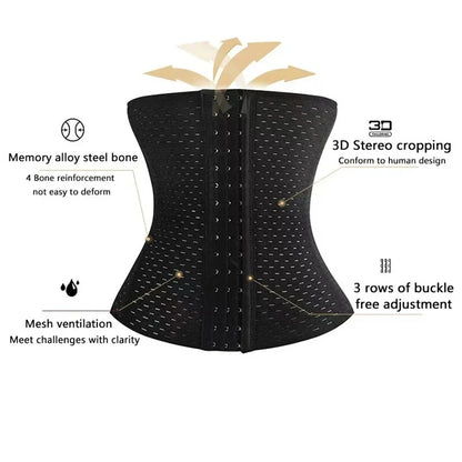 Women’s Tummy Slimming Shapewear - Black Belly Band Corset for Postpartum Flat Belly & Shaping Support