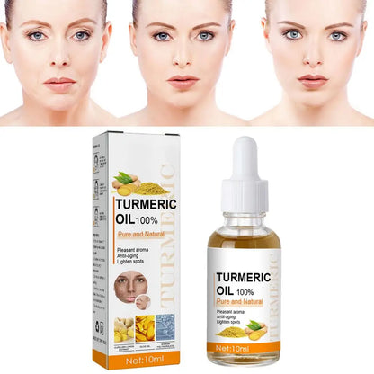 10ml Pure Turmeric Essential Oil – Natural Moisturizer for Brightening, Tightening & Anti-Aging