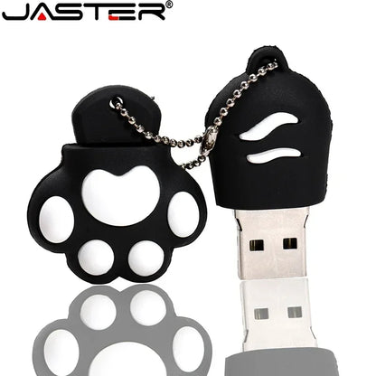 JASTER Cartoon USB Flash Drive – Cat Claw Design, 4GB/8GB/16GB/32GB/64GB USB 2.0 Pendrive