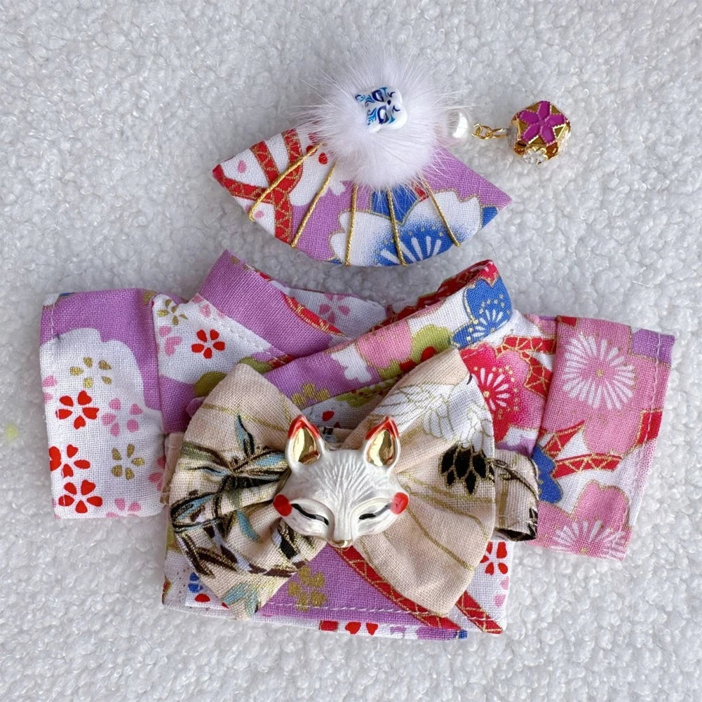 17cm Labubu V1-V3 Doll Clothes – Traditional Kimono Outfit Accessories, Fashion Gift