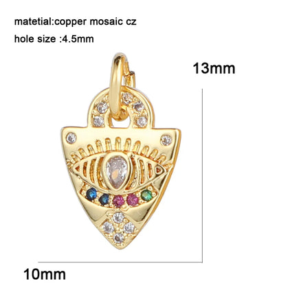 Gold Color Heart, Eye & Star Charms for Jewelry Making – DIY Angel Evil Eye Pendants for Earrings & Necklaces