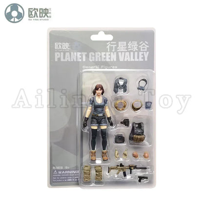 Ou Ying Studio 1/18 Planet Green Valley PGV 3.75" EFSA Female Action Figure — Anime Model Collectible