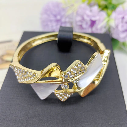 Luxury Two-Tone Jewelry Set - Elegant Bridal Wedding & Engagement Accessories for Women