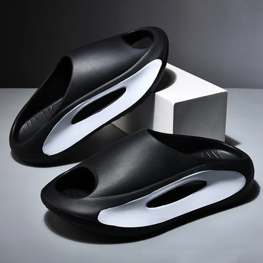 Summer Thick Sole Slippers for Men & Women – Soft EVA Indoor Slides, Beach Sandals & Flip Flops