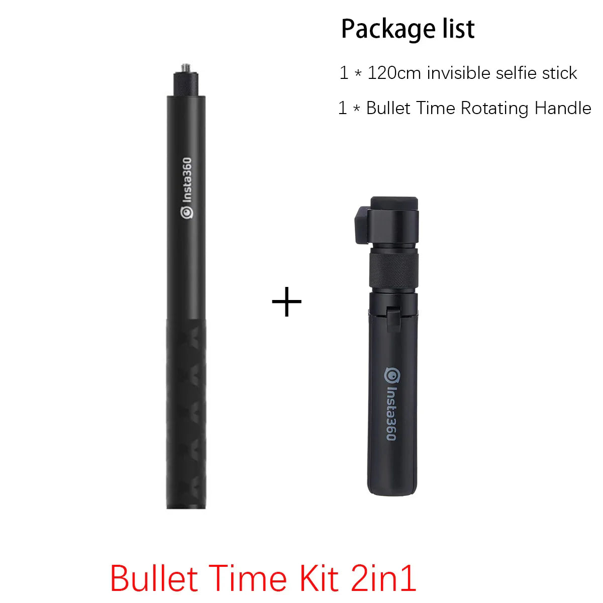 Carbon Fiber Invisible Selfie Stick 1.2m/3m – Bullet Time Rotating Tripod Handle for GoPro & Insta360 X4/X3/X2