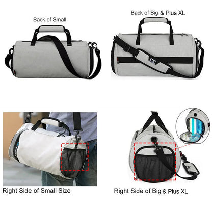 IX Large Gym Bag - Multifunctional Fitness & Travel Shoulder Bag with Wet/Dry Compartments for Men’s Workout, Yoga, and Swimming