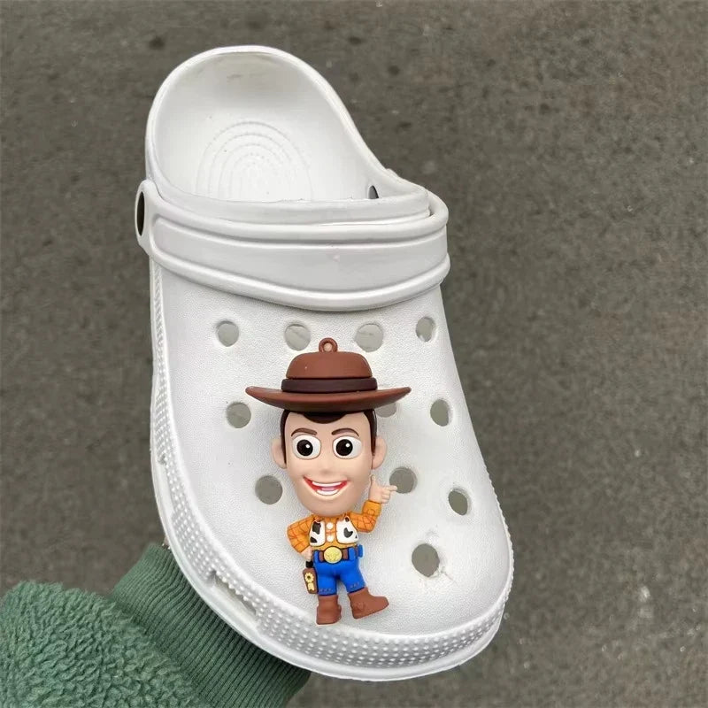 Toy Story Shoe Charms Set - Buzz Lightyear, Woody & Alien DIY Decorations for Clogs and Sandals