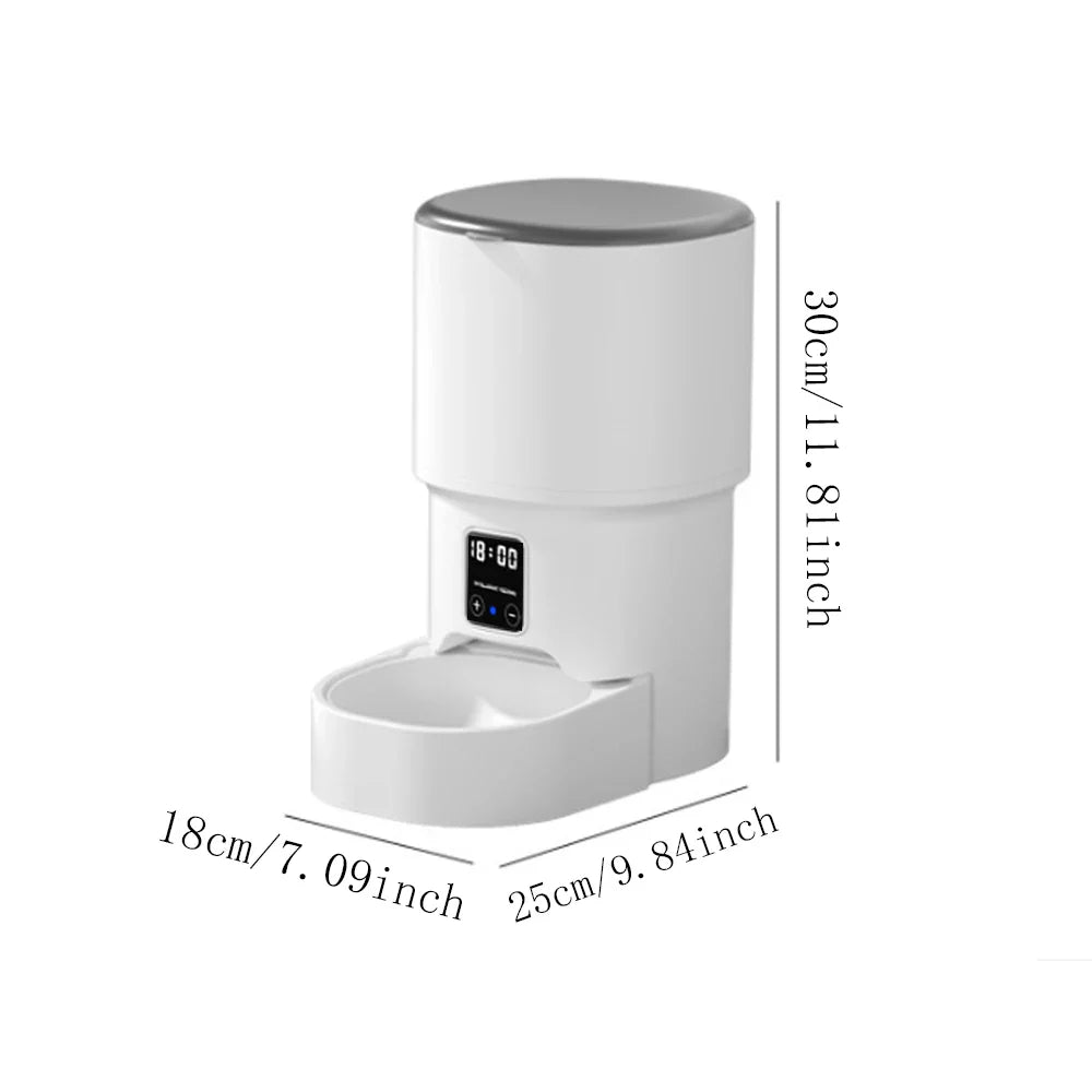 4L WiFi Smart Pet Feeder – Automatic Cat & Dog Food Dispenser (No 5V 1A Plug)