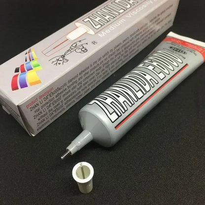 E6000 Strong DIY Glue – Epoxy Adhesive for Crystal Rhinestones, Jewelry & Crafts with Precision Needle Applicator