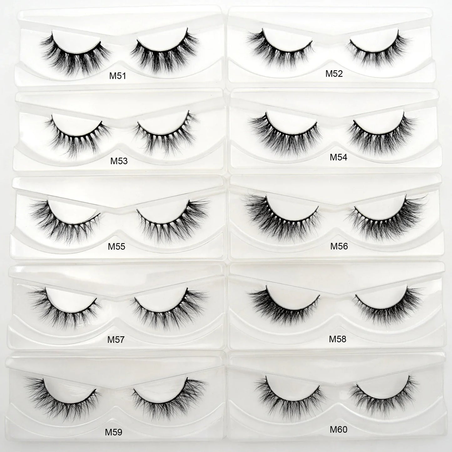 Visofree 3D Mink Eyelashes – 30/40/100 Pairs Handmade Full Strip Lashes with Tray, Cruelty-Free False Lashes for Makeup